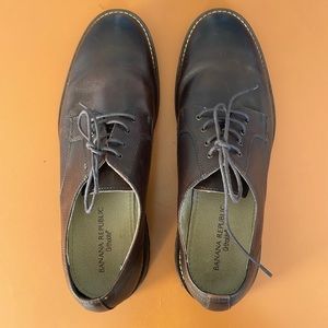 Brown leather Ortholite BR oxfords worn 1x